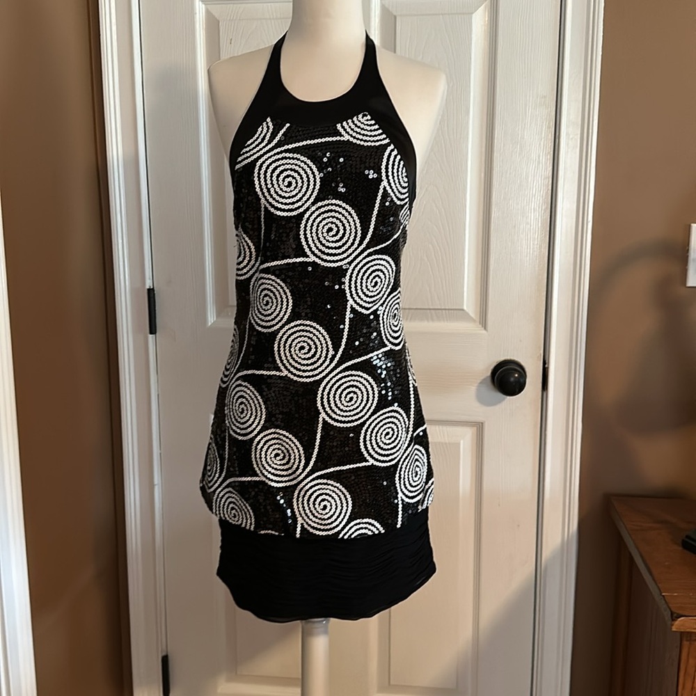 Cache, Size 4, Form Fitting Sequin Evening Dress. - image 1